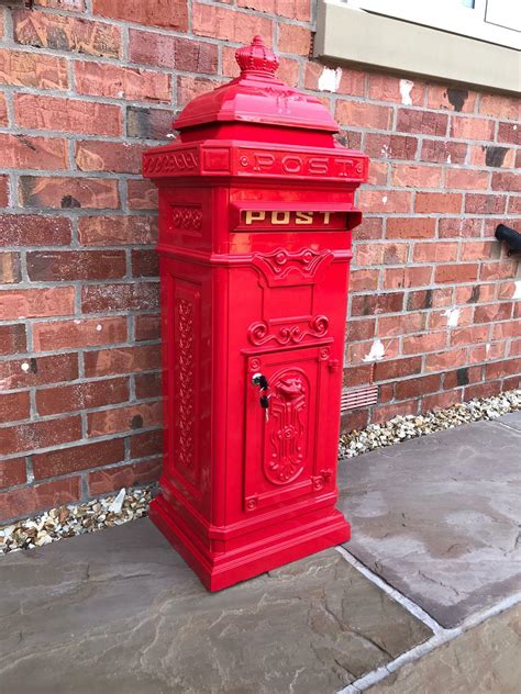 post box metal stand|free standing post boxes.